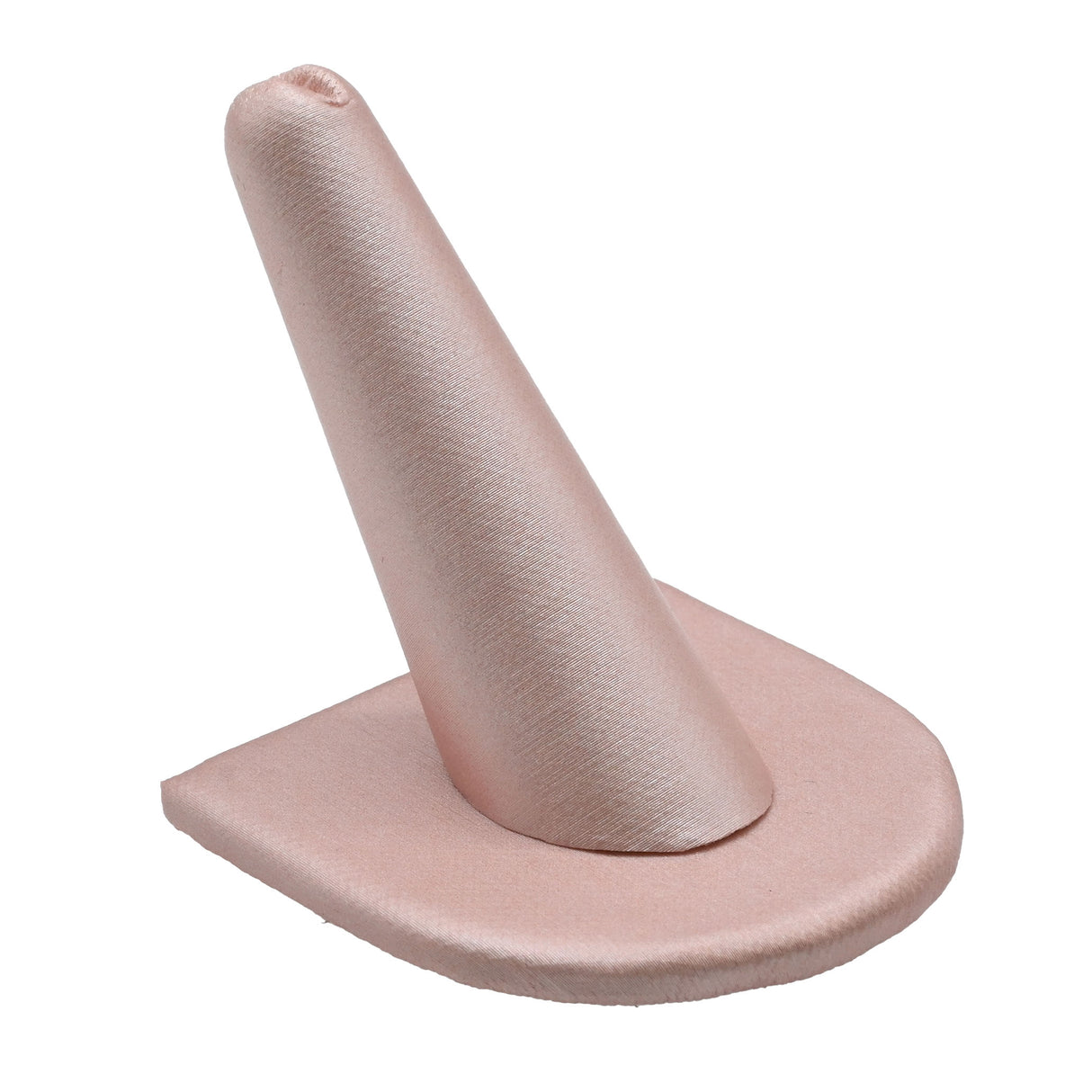 Champagne Pink Single Finger Ring Display – Half Round Base