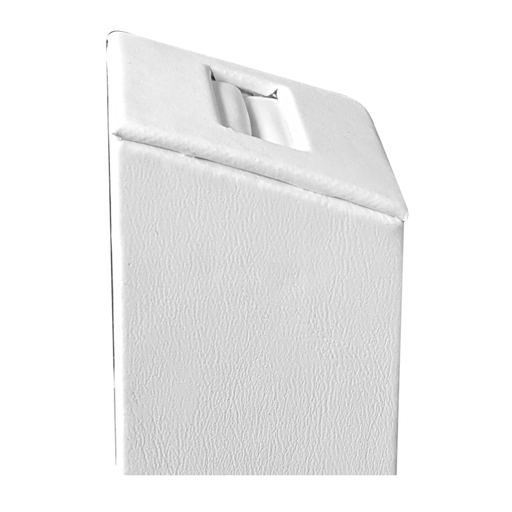 White Leatherette Jewelry Ring Stand, 2-1/2" Tall