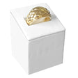White Leatherette Jewelry Ring Stand, 2-1/2" Tall