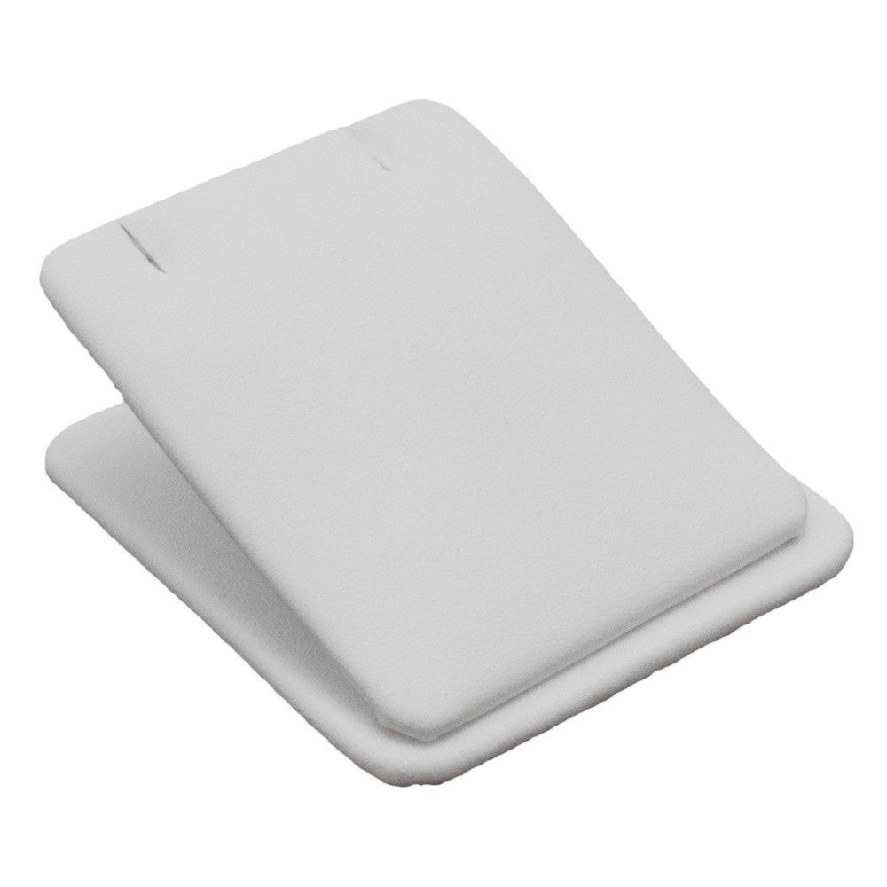 White Leatherette Jewelry Earring or Pendant Display Stand
