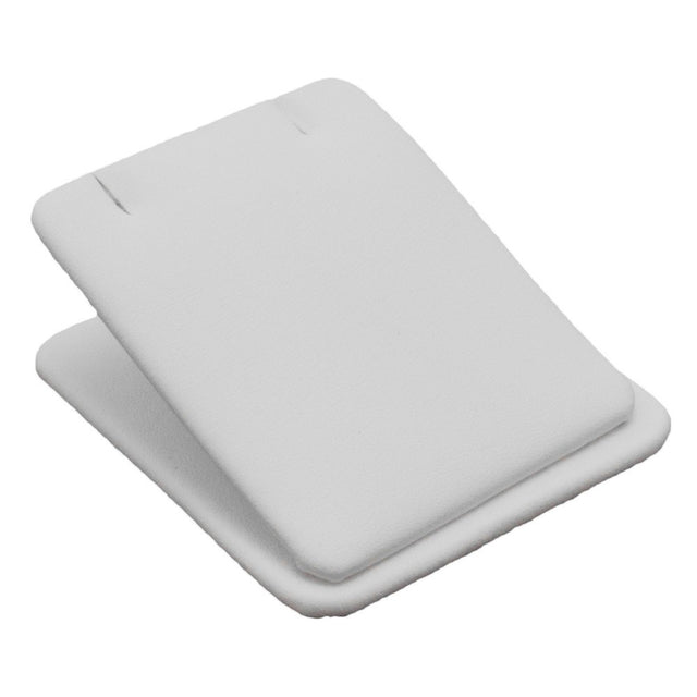 White Leatherette Jewelry Earring or Pendant Display Stand