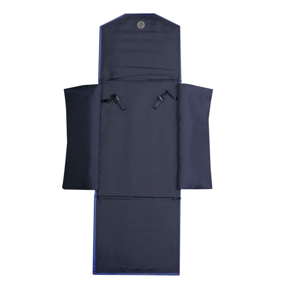 Blue Leatherette Jewelry Necklace Presentation Display Folder