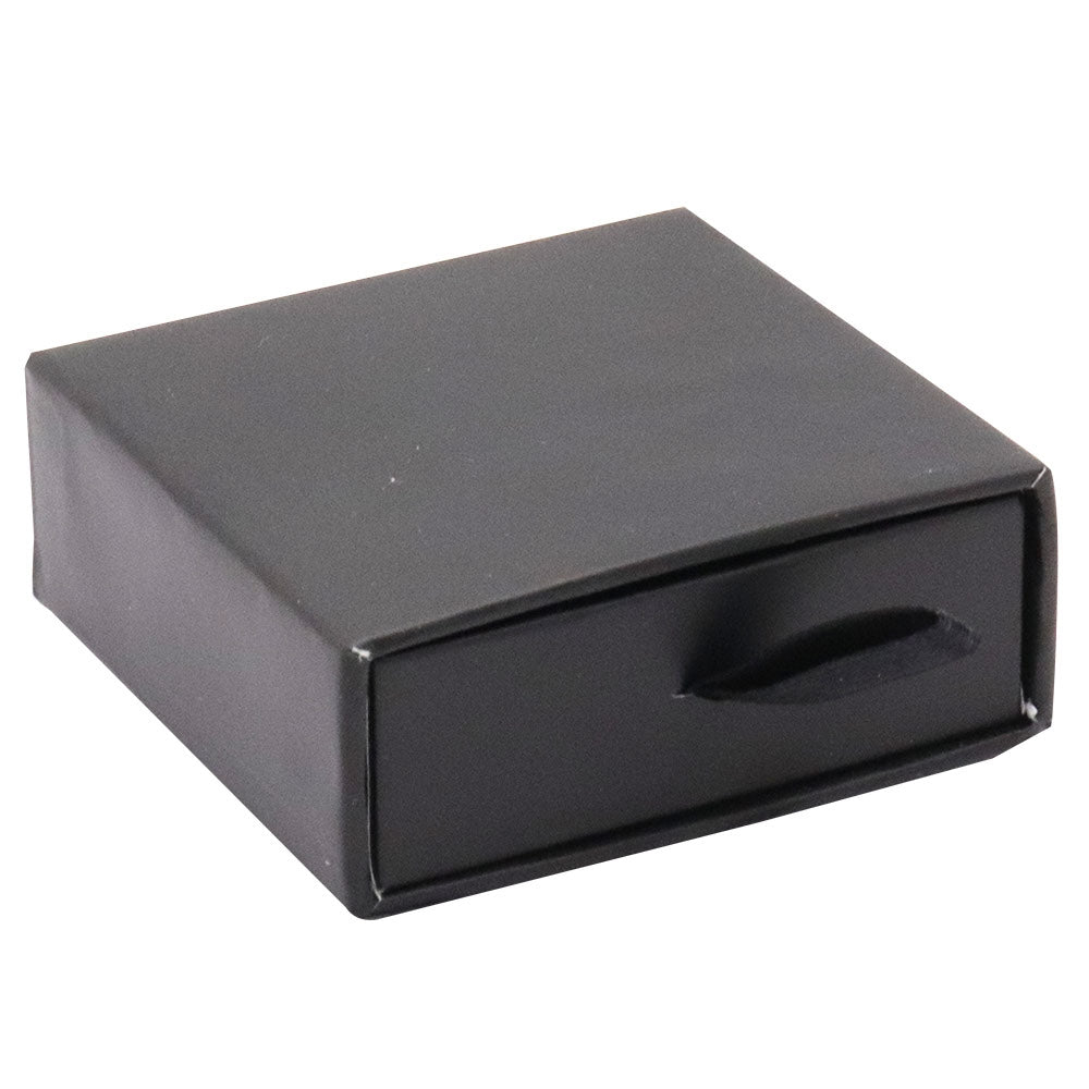 Matte Black Paper Slider Earring Box