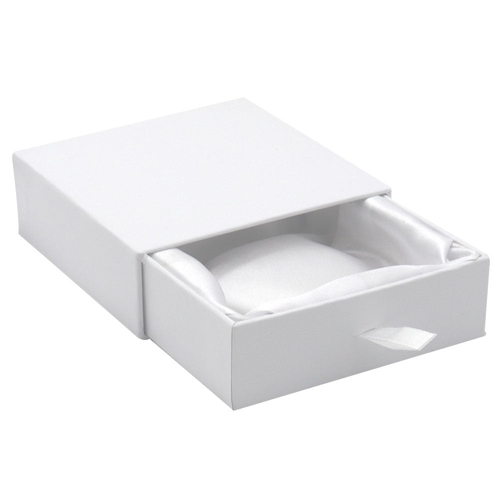 Matte White Paper Slider Bangle Box