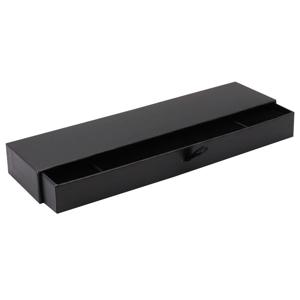 Matte Black Paper Slider Bracelet Box