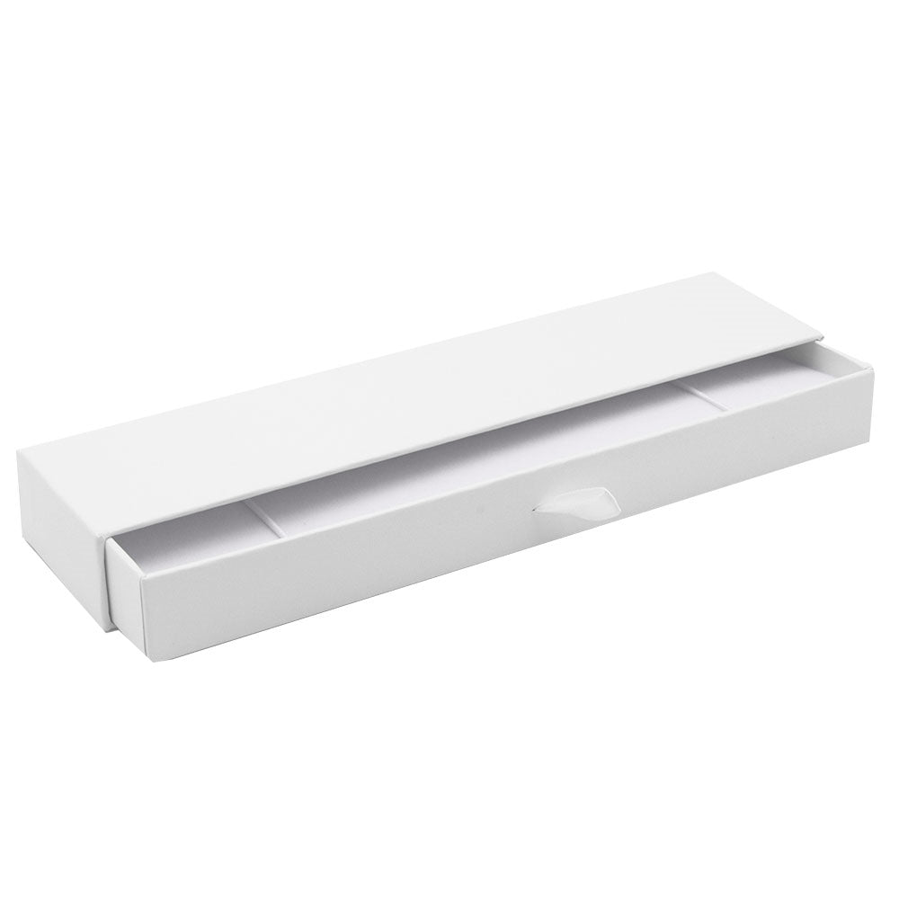 Matte White Paper Slider Bracelet Box