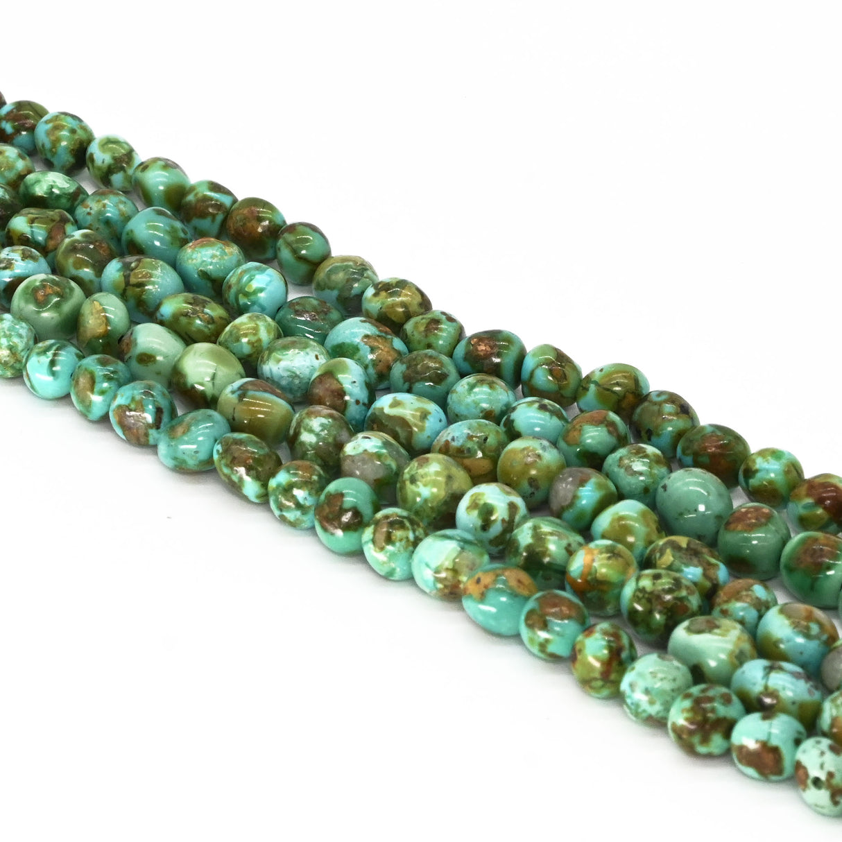 Sonoran Gold Turquoise Nugget Beads 6-7mm – Designer Grade