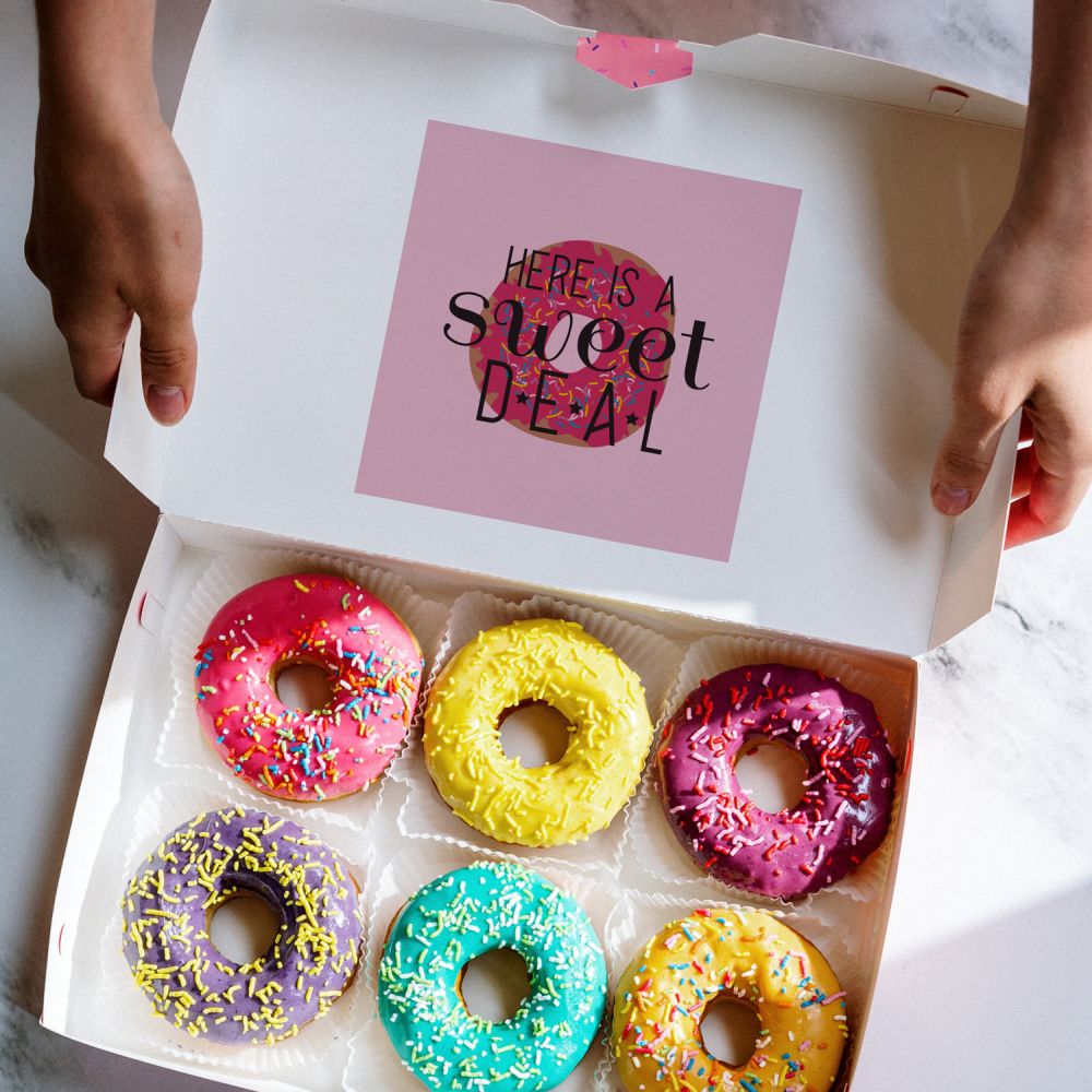 Custom Printed Square Labels 7.5" x 7.5"