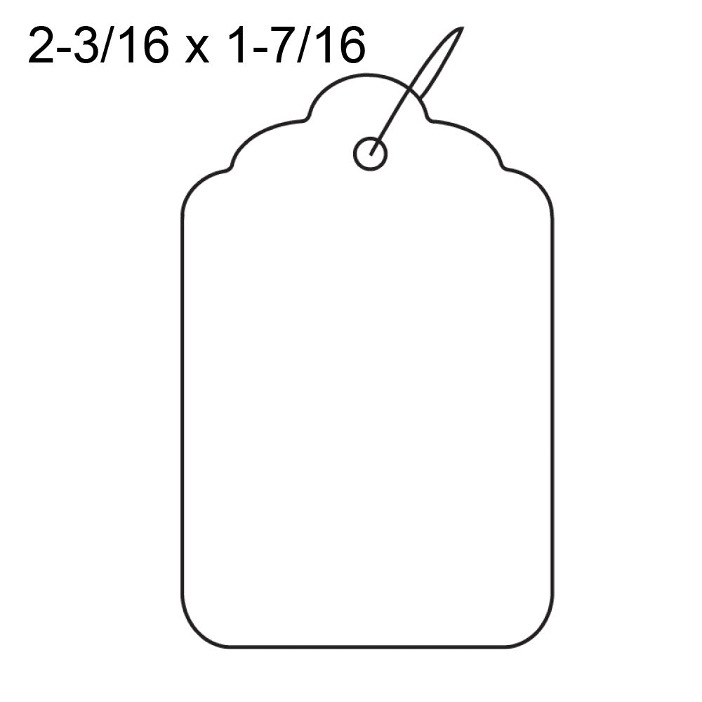 Merchandise Tags White