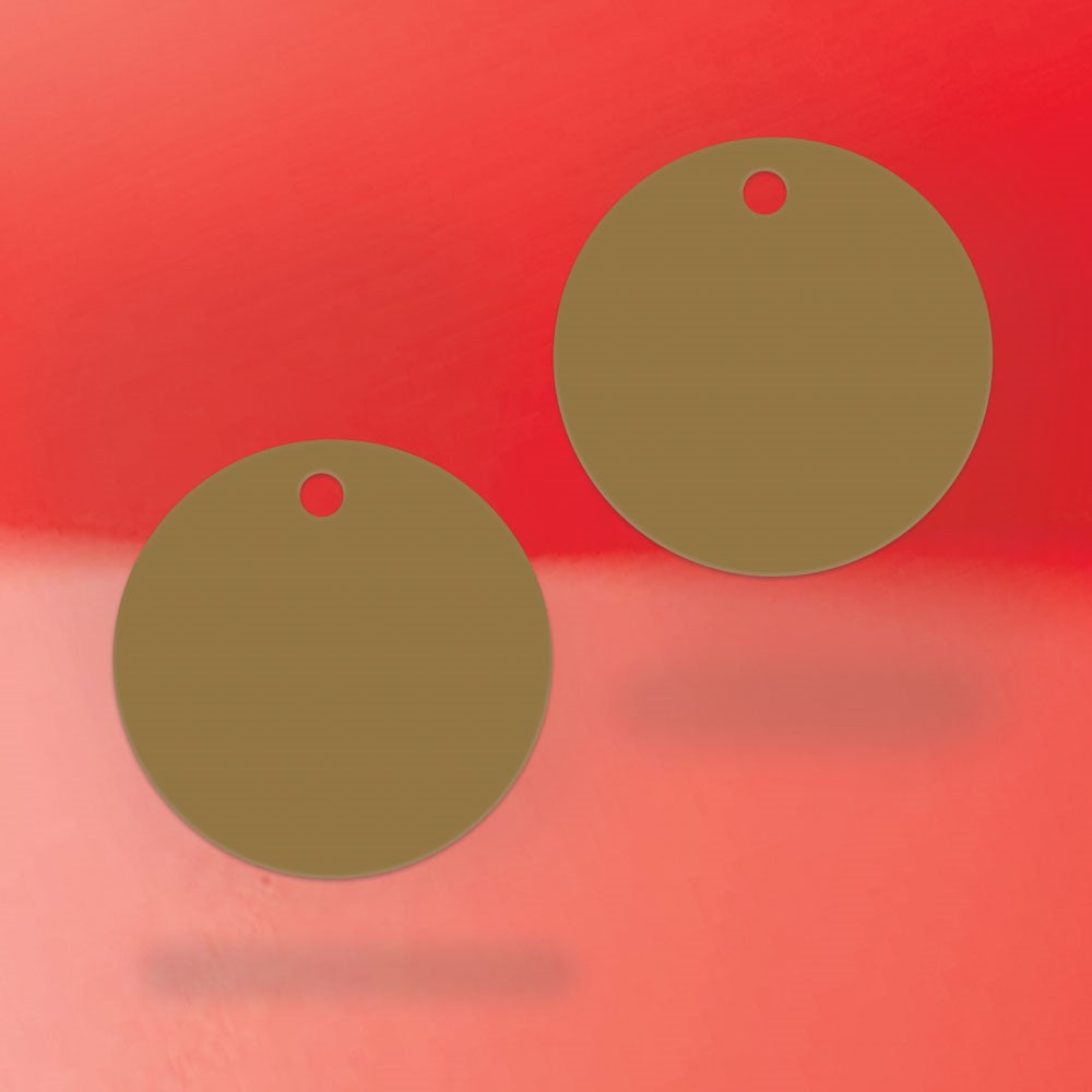 Kraft Custom Hang Tag - Circle - 1" dia.