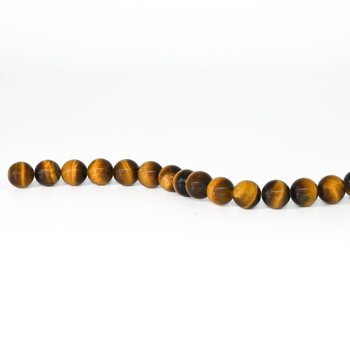 Tiger's Eye Round Beads – 10 mm Natural Gemstone Strand