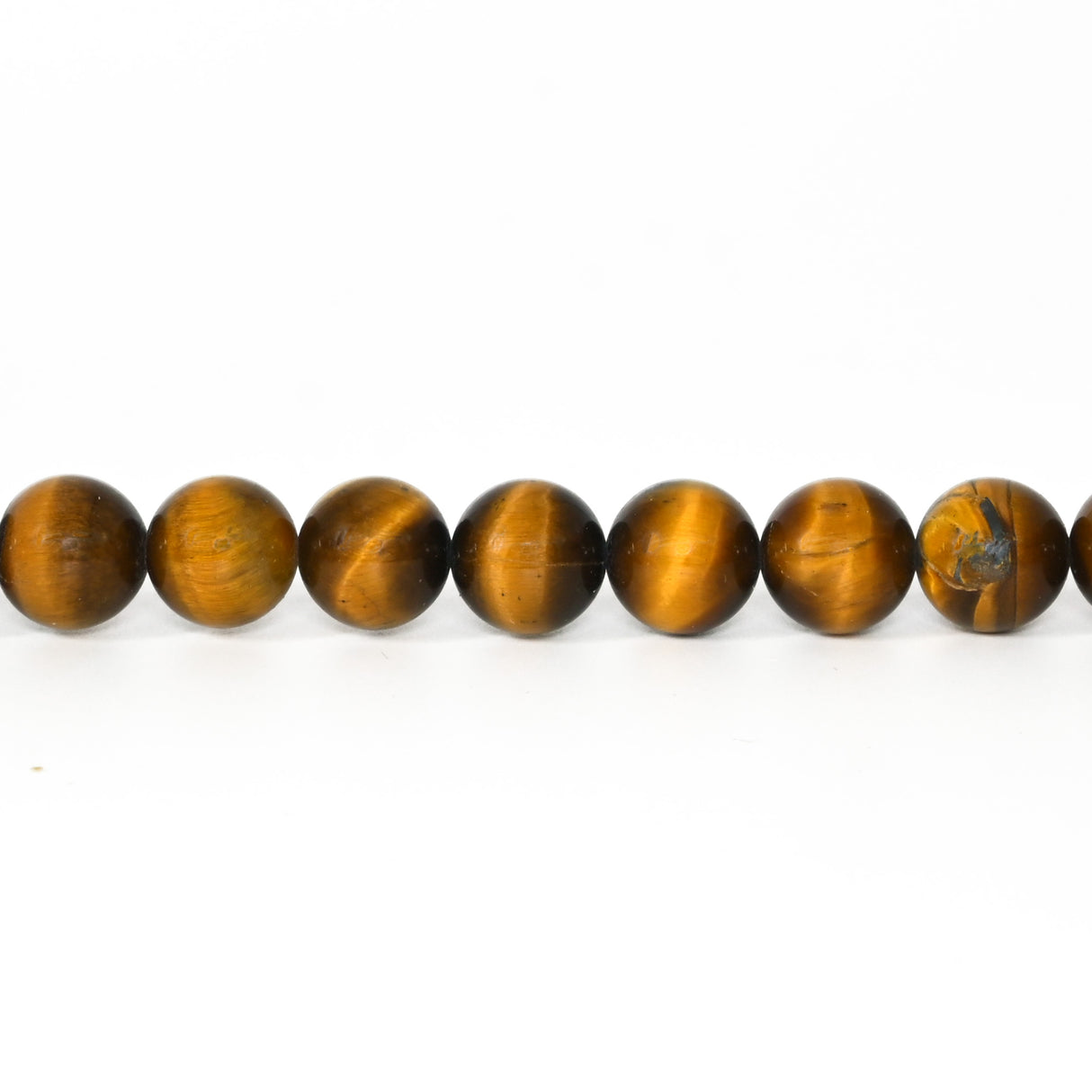 Tiger's Eye Round Beads – 10 mm Natural Gemstone Strand
