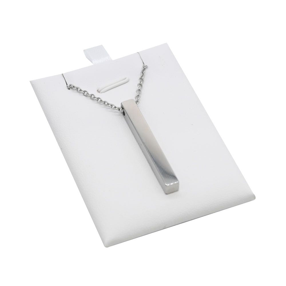 18 Compartment White Leatherette Jewelry Pendant Display Tray