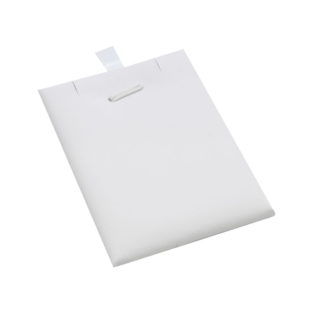 18 Compartment White Leatherette Jewelry Pendant Display Tray