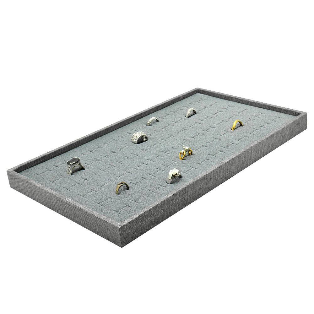 Grey Linen Jewelry Tray-Full Size-1"