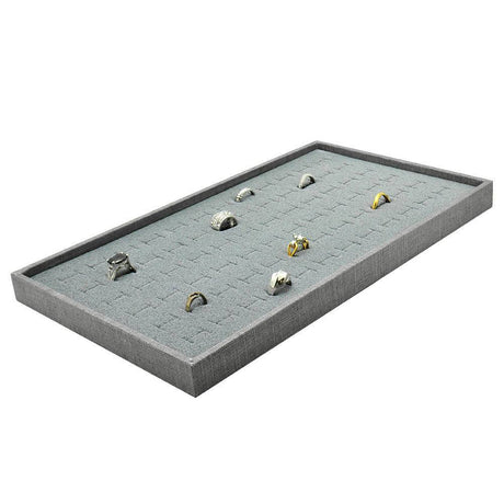 Grey Linen Jewelry Tray-Full Size-1"