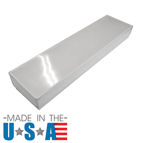 Swirl White Clear-View Lid Cotton Filled Jewelry Gift Boxes #82