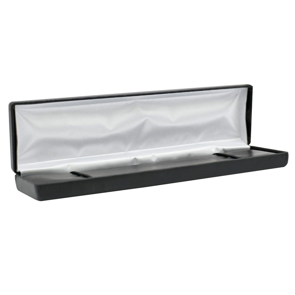 Black Leatherette Jewelry Bracelet or Watch Box