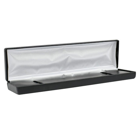 Black Leatherette Jewelry Bracelet or Watch Box