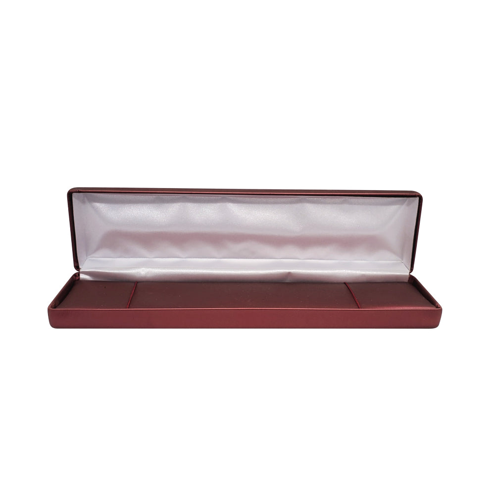 Burgundy Leatherette Jewelry Bracelet or Watch Box