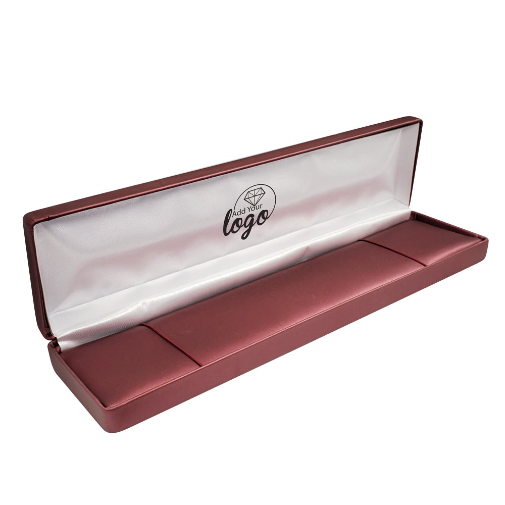 Burgundy Leatherette Jewelry Bracelet or Watch Box