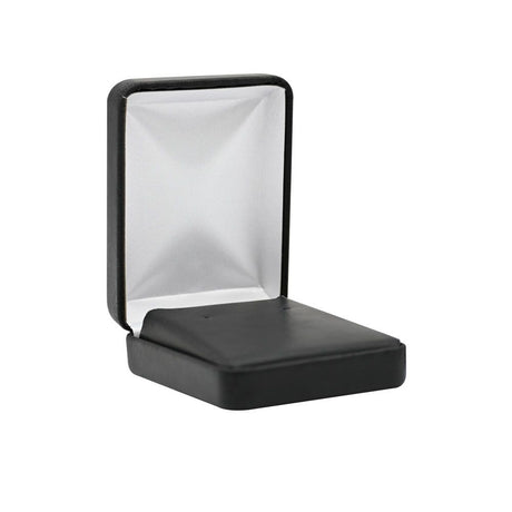 Black Leatherette Jewelry Pendant or Earring Box