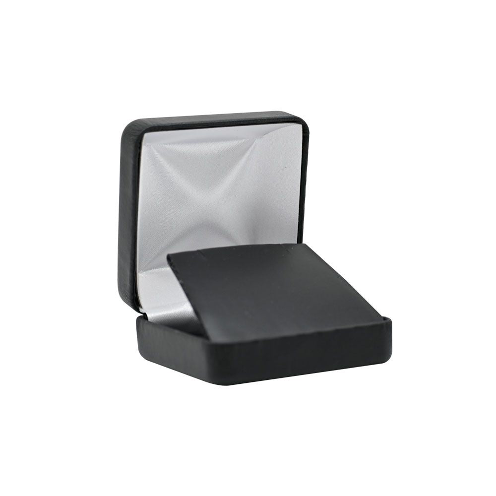 Black Leatherette Jewelry Pendant Box