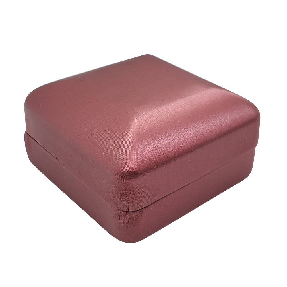 Burgundy Leatherette Jewelry Pendant Box