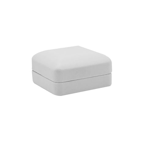 White Leatherette Jewelry Pendant Box