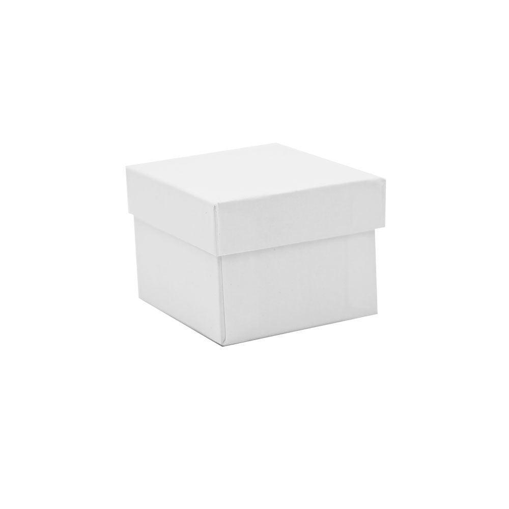 White Leatherette Jewelry Ring Boxes