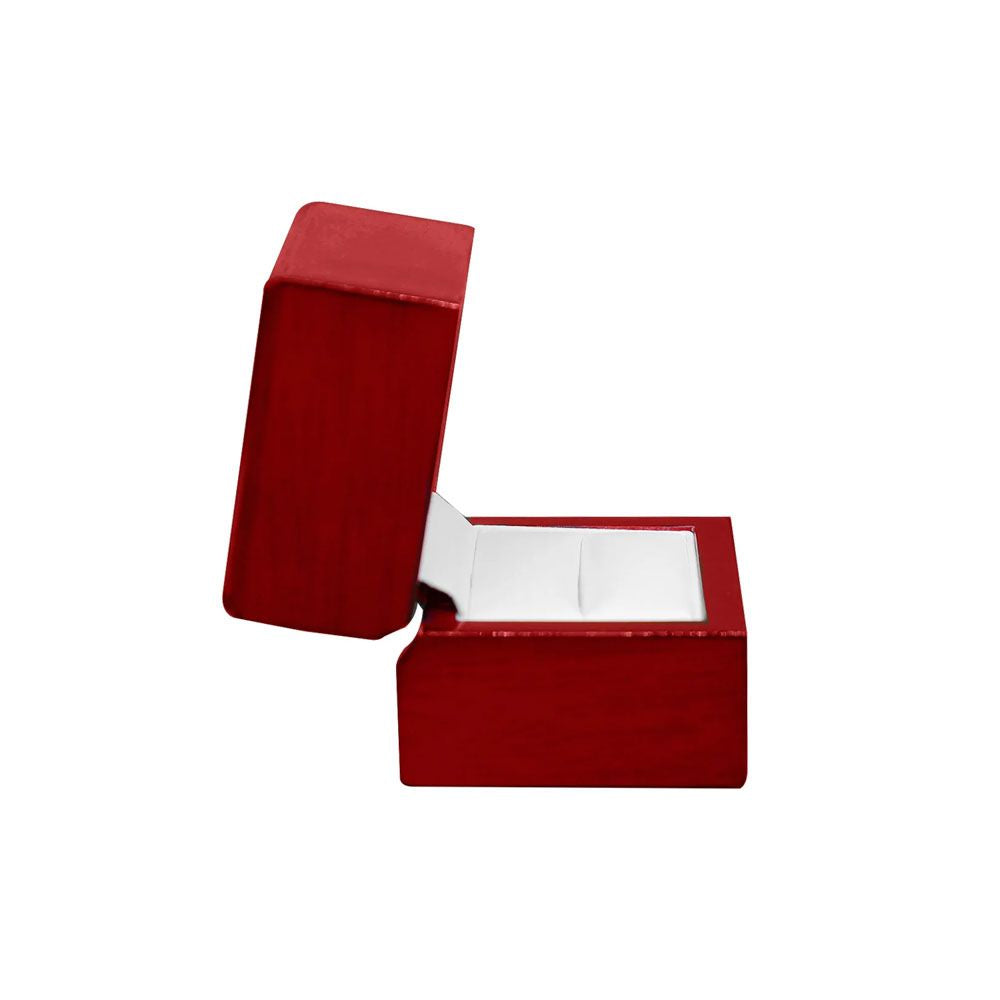 Red Rosewood Jewelry Ring Box Packaging