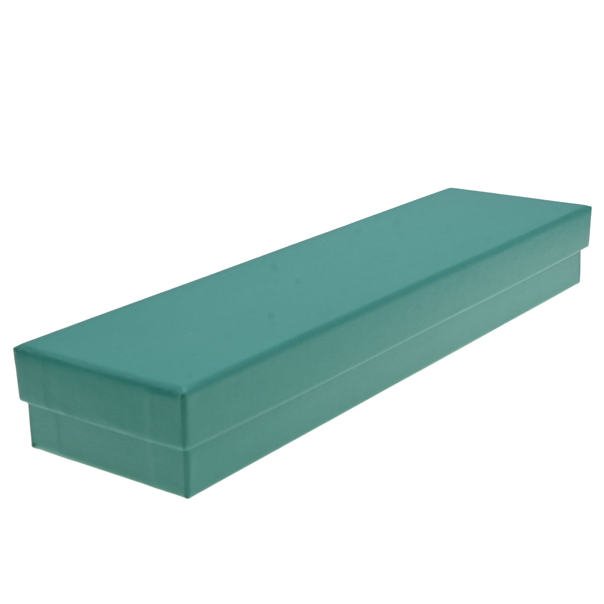 Teal Leatherette Bracelet & Watch Box with Silver Trim - Pack of 12