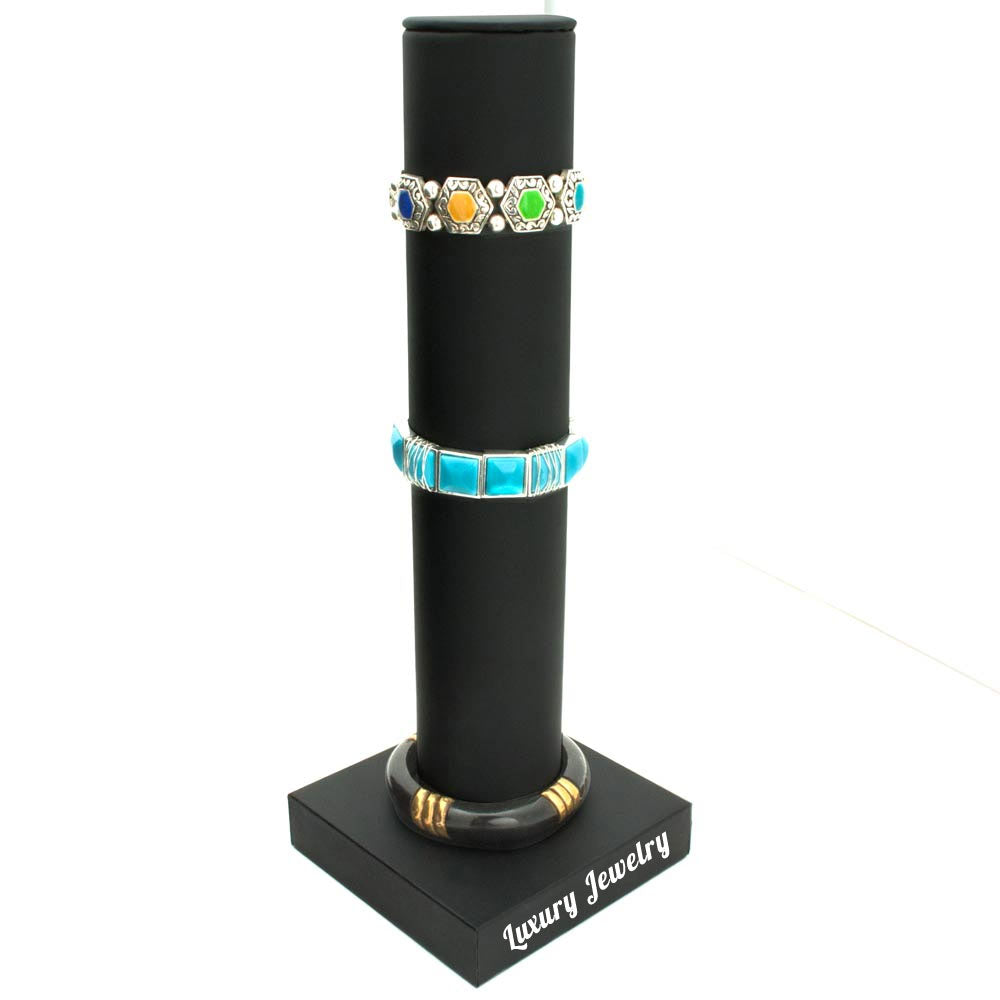 Black Velvet Jewelry Bangle / Bracelet Display Bar
