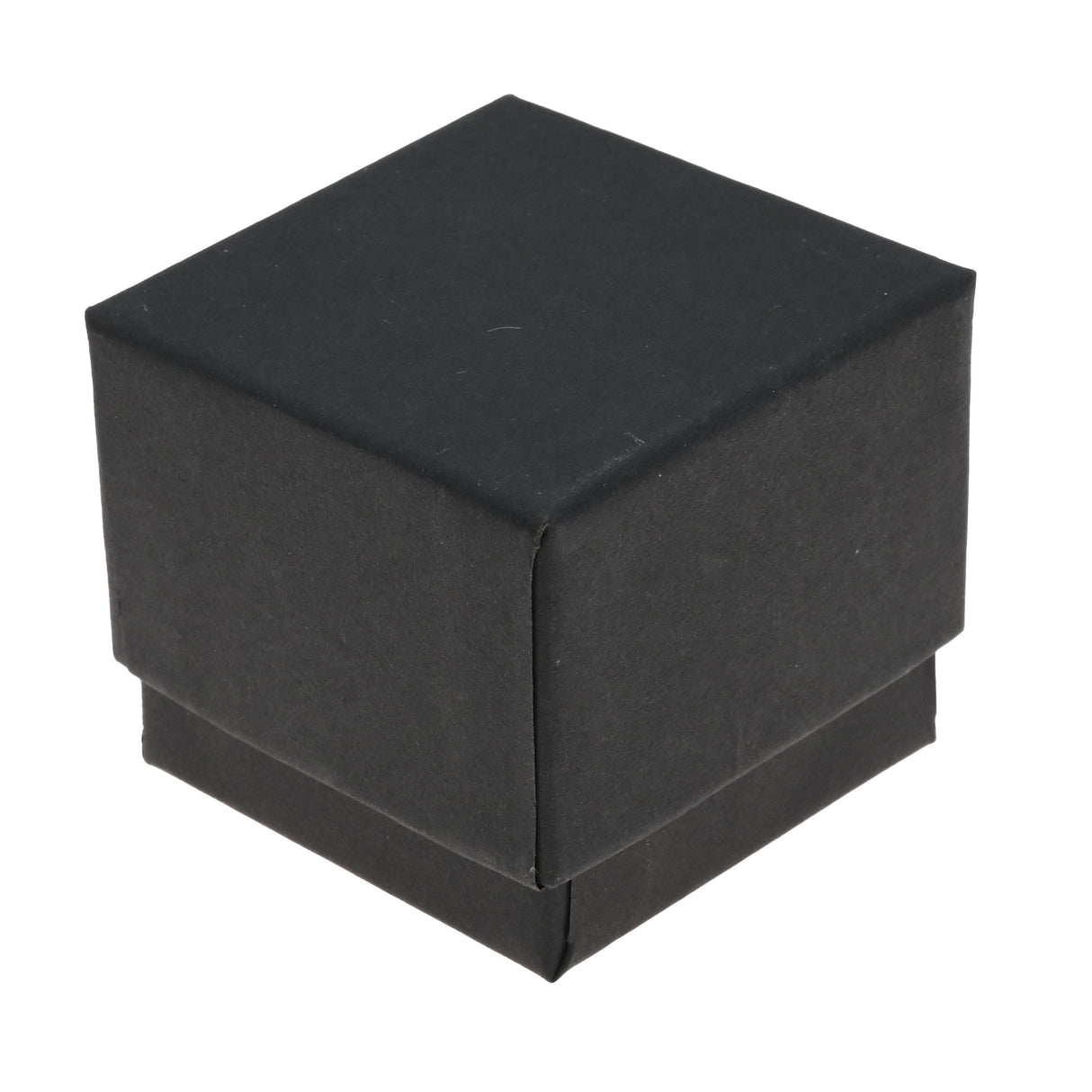 Matte Black Paper Jewelry Ring Gift Packaging Boxes With Foam Insert