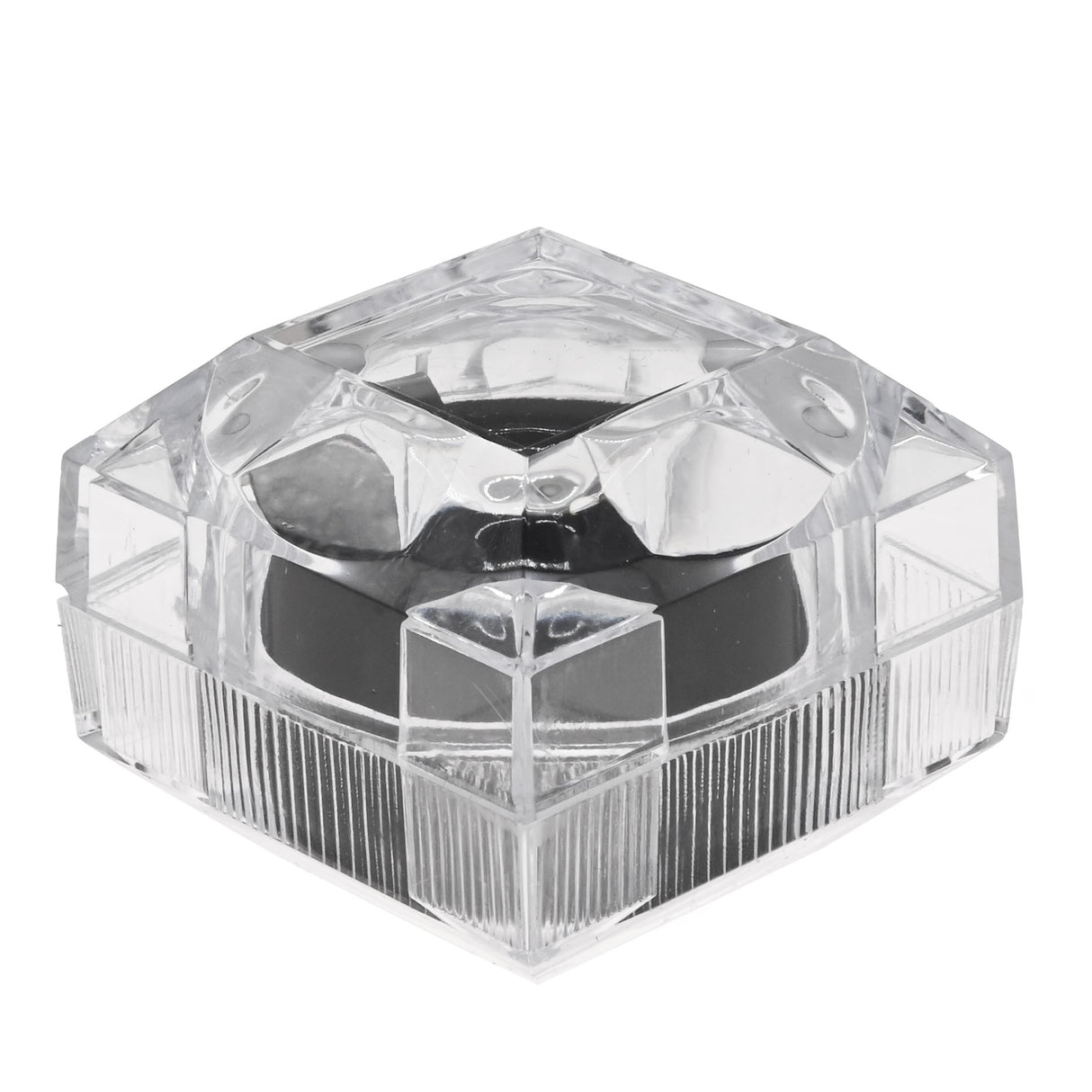 Clear Crystal Style Lucite Jewelry Ring Boxes