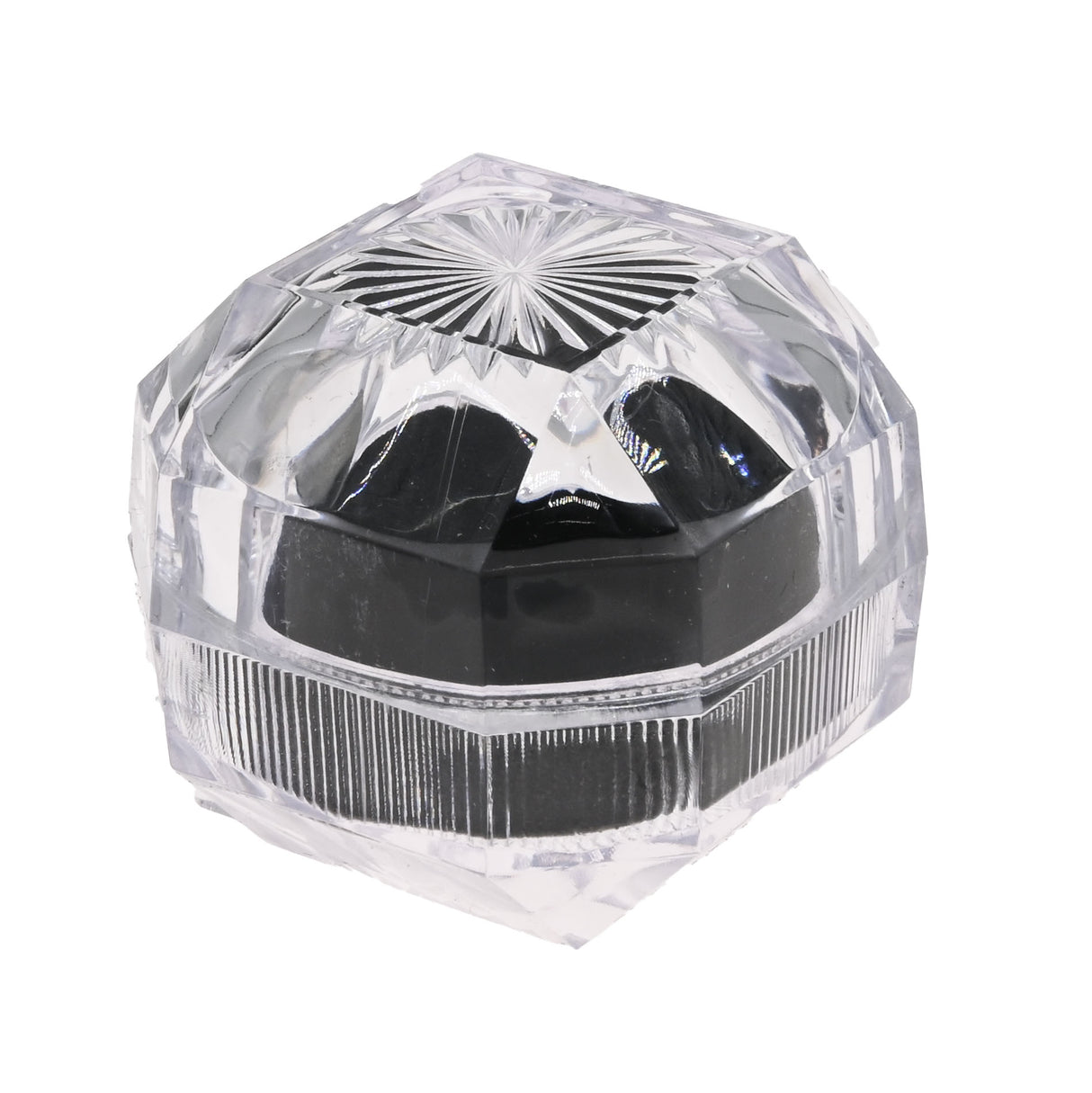 Clear Crystal Style Lucite Jewelry Ring Boxes