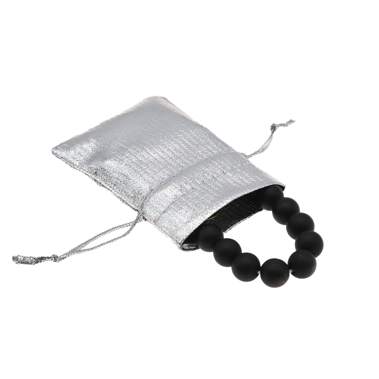 Metallic Silver Drawstring Gift Pouches, 1-3/4" x 2", 12 Per Pack
