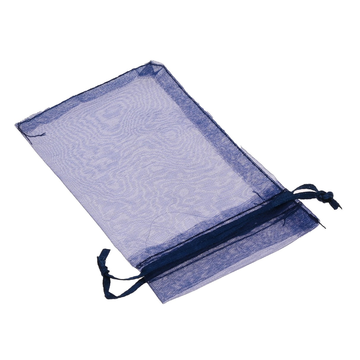 Navy Blue Organza Drawstring Gift Pouches, 2" x 3-1/4", 12 Per Pack