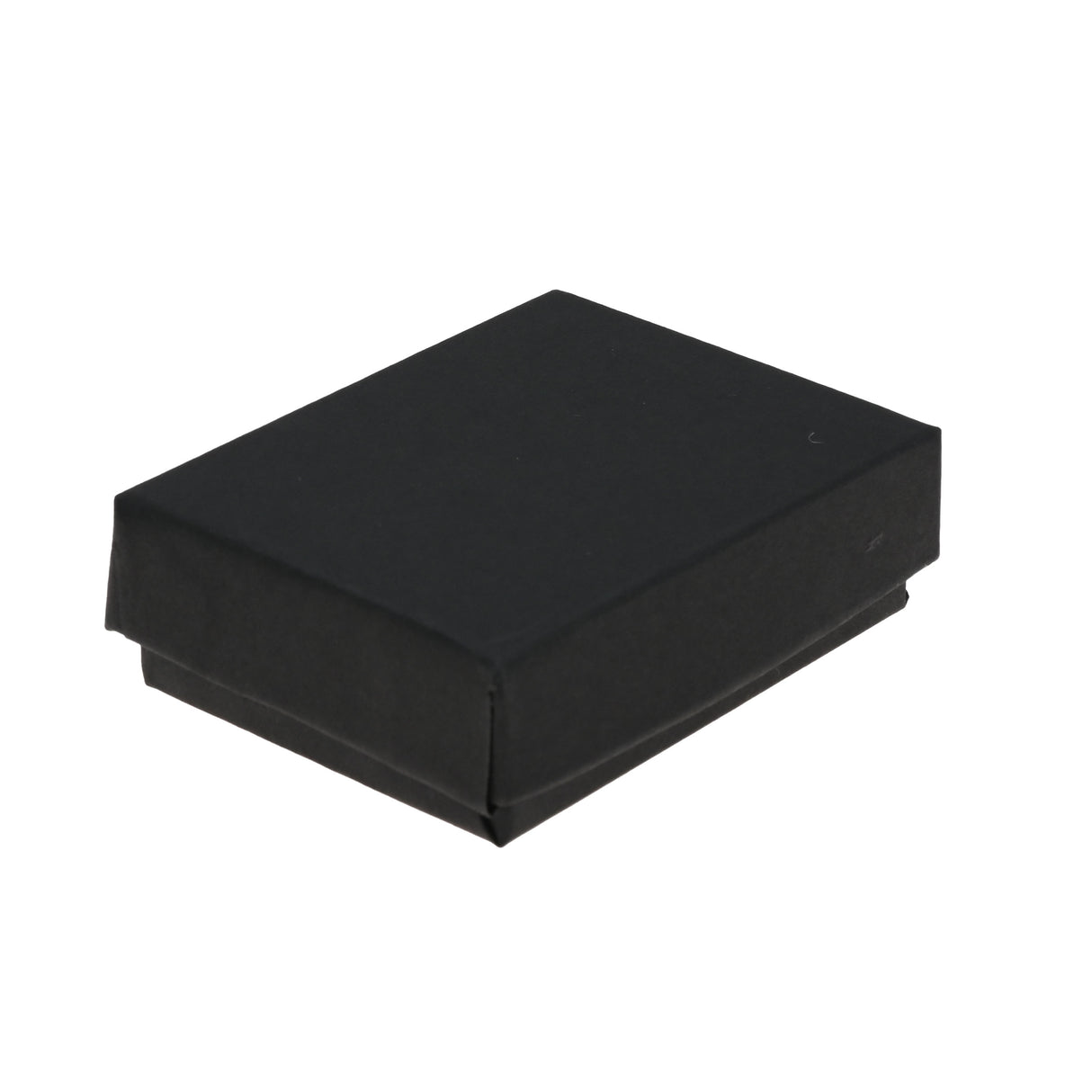 Matte Black Paper Cotton Filled Jewelry Gift Boxes #11