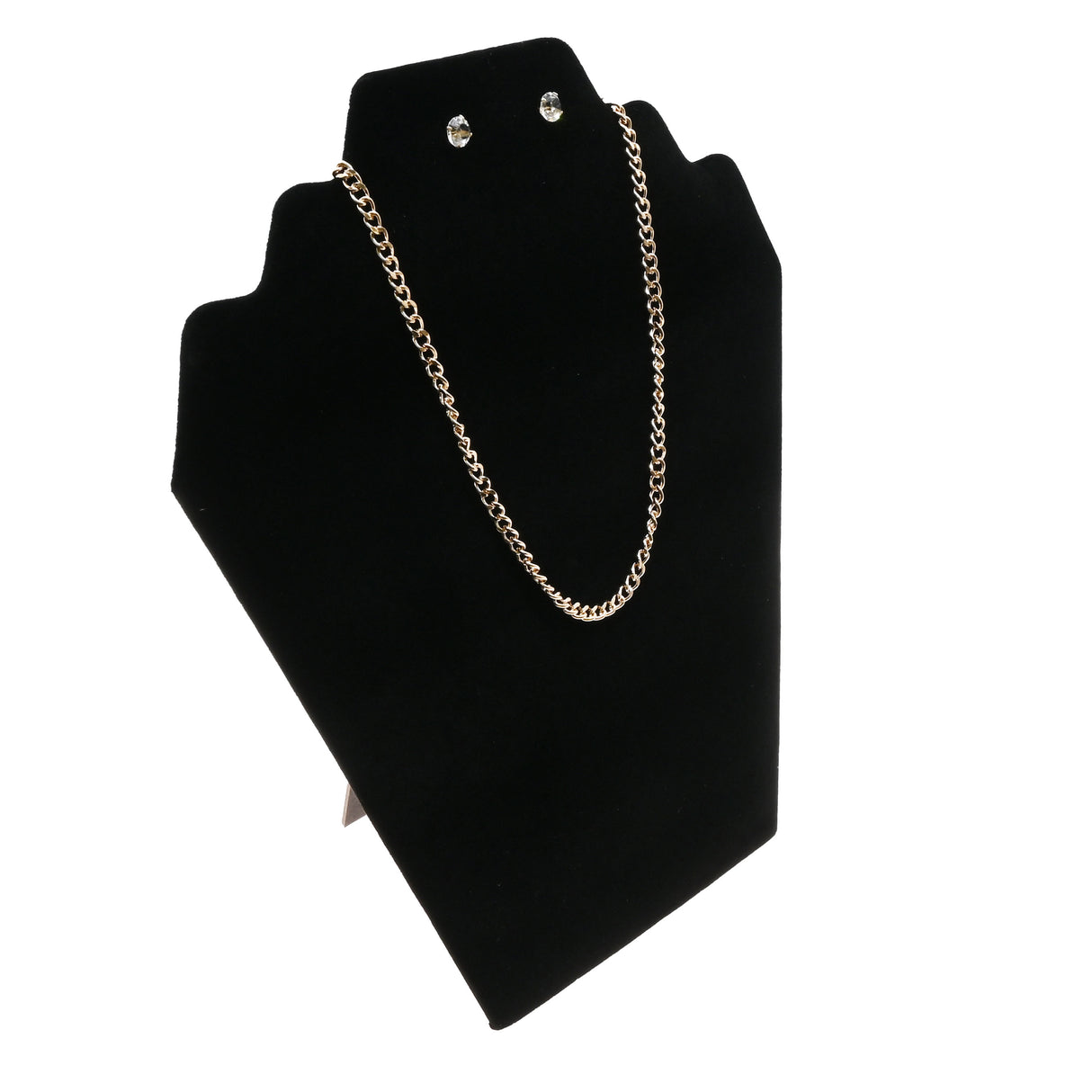 Black Velvet Tiered Necklace & Earring Display Easel