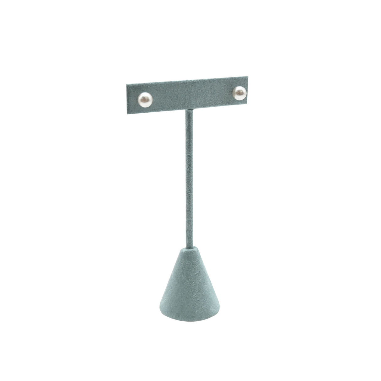 Blue Suede Earring T-Stand Display - 4-3/4" Tall