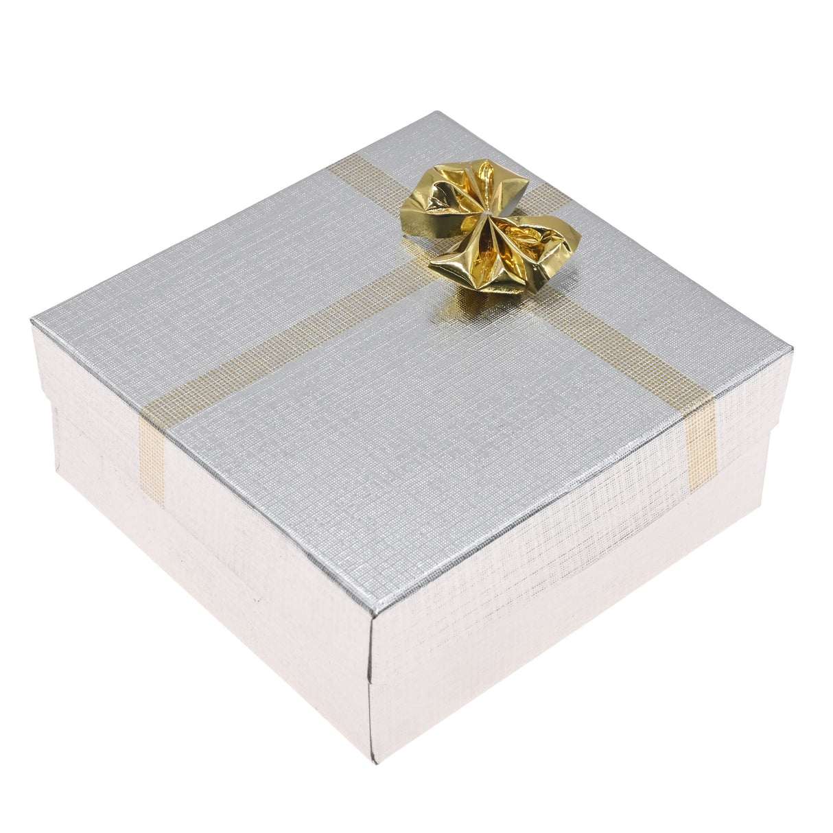Silver Linen Bow Tie Jewelry Bangle Gift Packaging Boxes