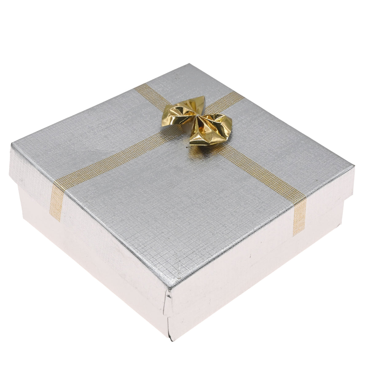 Silver Linen Bow Tie Jewelry Bangle Gift Packaging Boxes