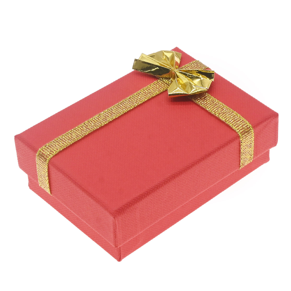 Red Linen Bow Tie Large Jewelry Earring Gift Packaging Boxes