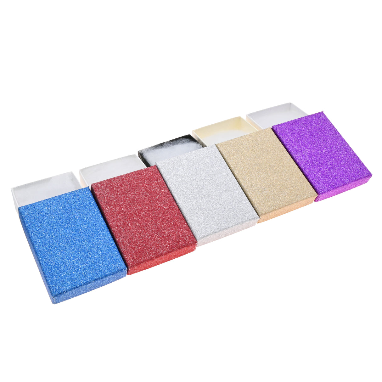 Sparkle Dazzle Cotton Filled Gift Box Assortment - 5 Colors - 3.15" x 2.35" x 1.15"