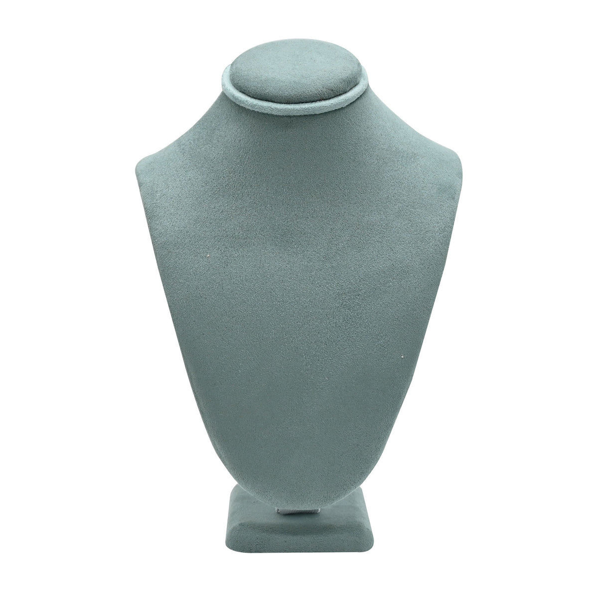 Blue Suede Jewelry Necklace Display Bust - 7-1/2" Tall