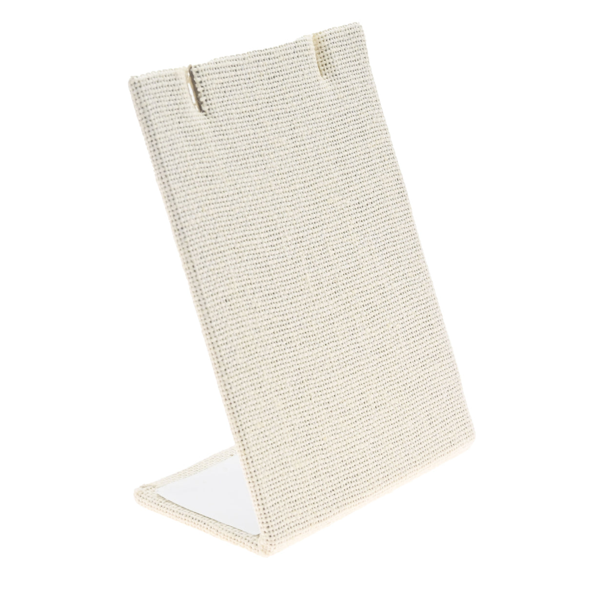 Beige Linen Jewelry Earring / Pendant Stand