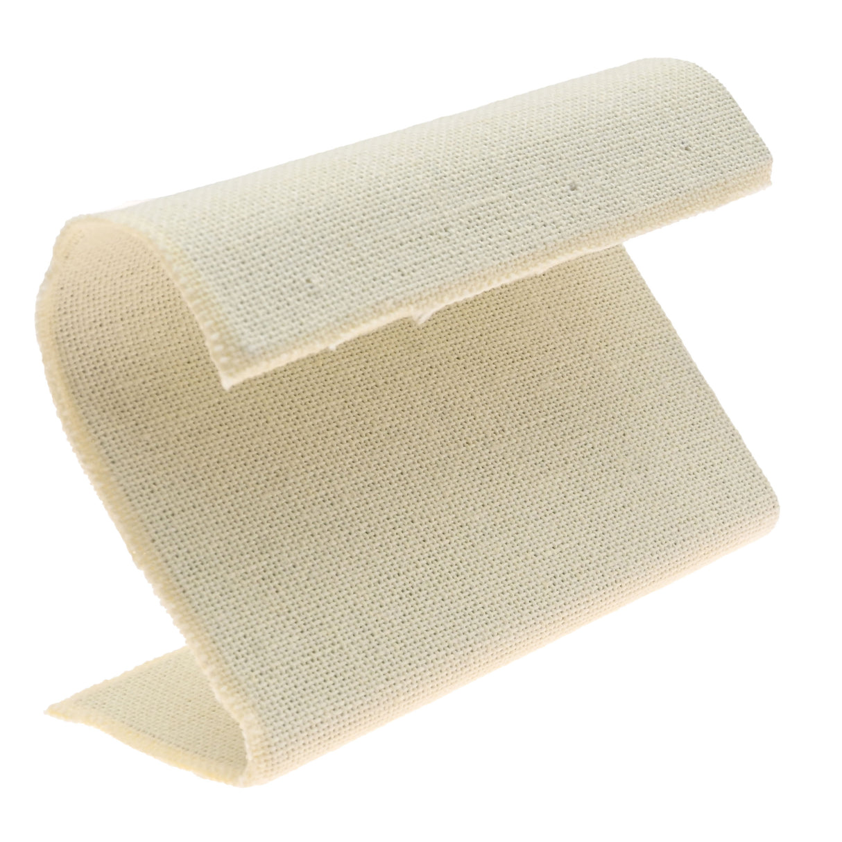 Beige Linen Curved Jewelry Earring Stand, Holds 2 Pairs