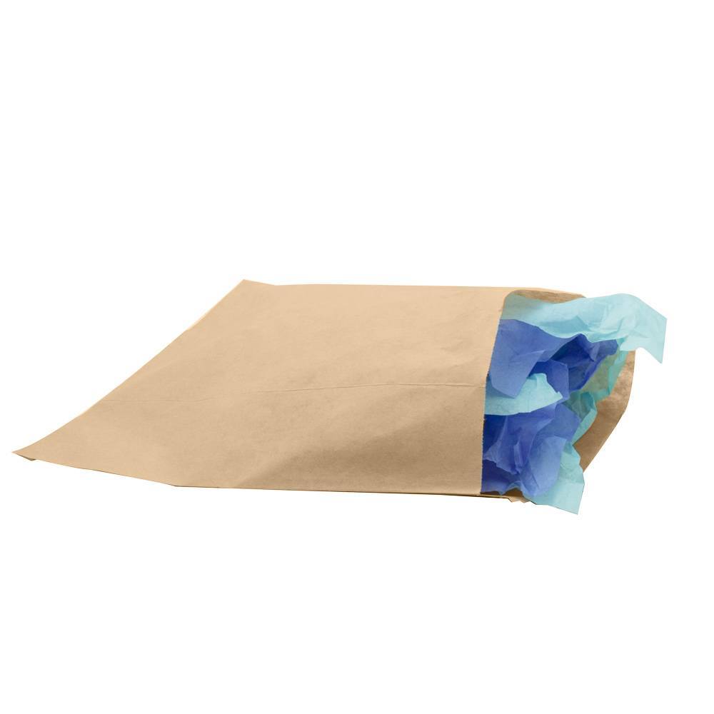 Brown Kraft Paper Gift Shopping Bags, 100 Per Pack, 8-1/2" x 11"