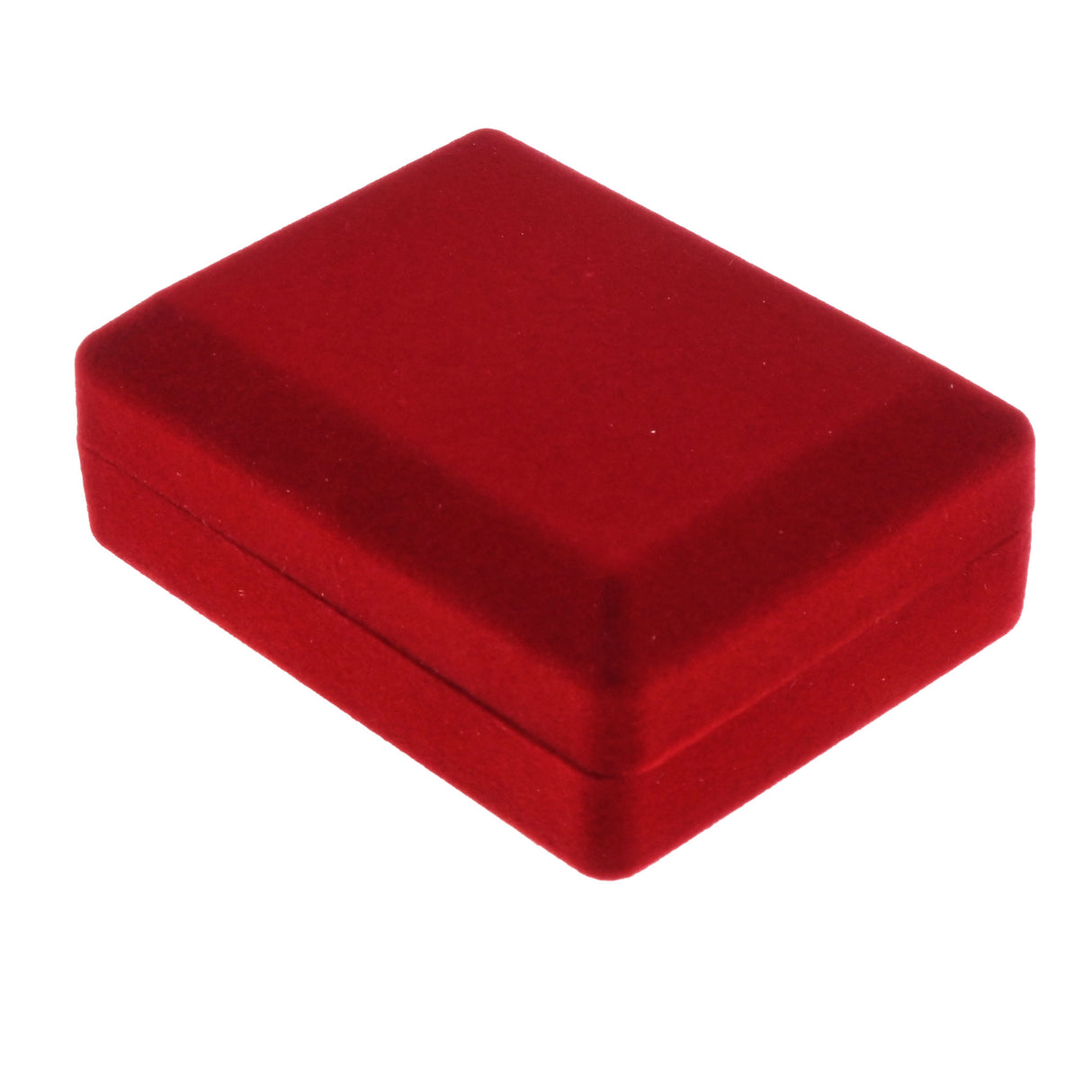 Red Flocked Velour Jewelry Earring or Pendant Boxes - 24 Pack